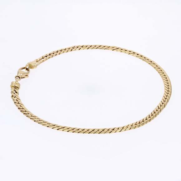 French Modern Marine Mesh 18 Karat Yellow Gold Bracelet - Picture 4 of 7